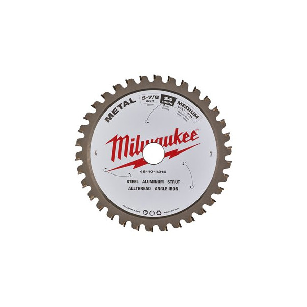 Milwaukee - Kreissägeblatt für Metall-Handkreissägen 150/20mm Z34 (48404215)